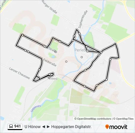 941 Bus Line Map