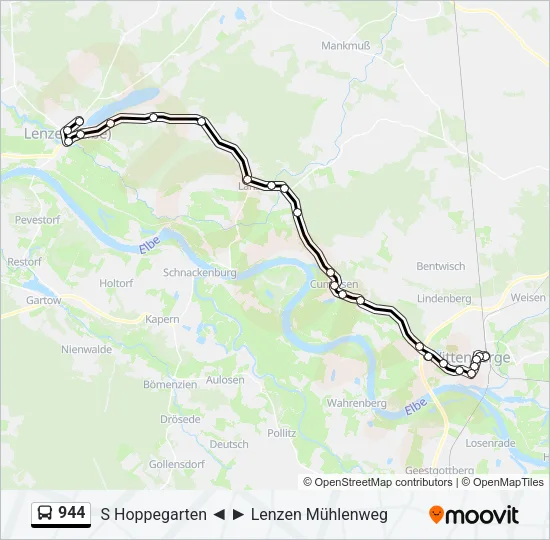 944 Bus Line Map