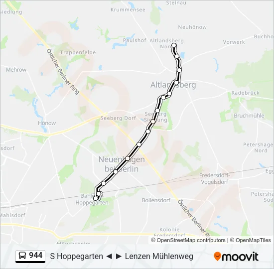 944 Bus Line Map