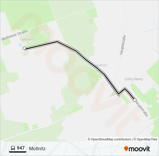 947 Bus Line Map