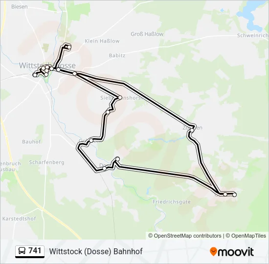 741 Bus Line Map