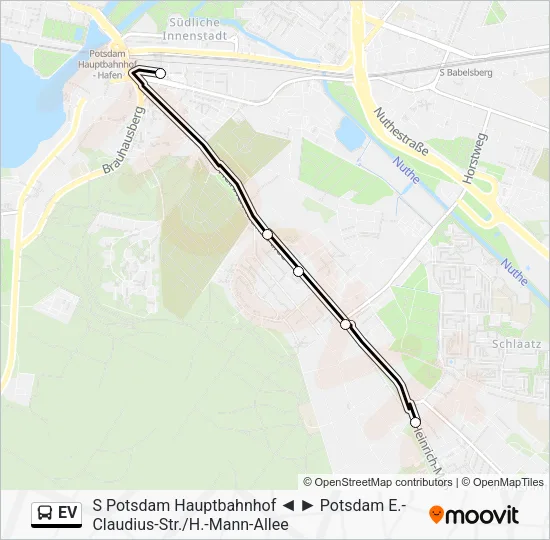 Автобус EV: карта маршрута