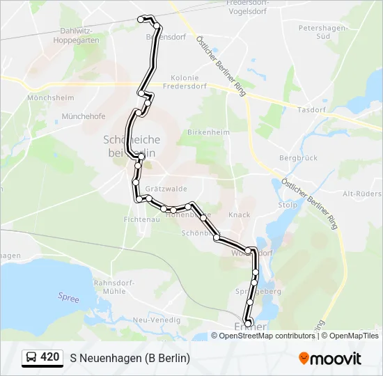 420 Bus Line Map