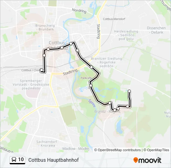 10 Bus Line Map