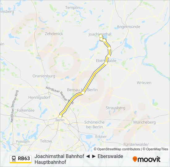 RB63 Train Line Map