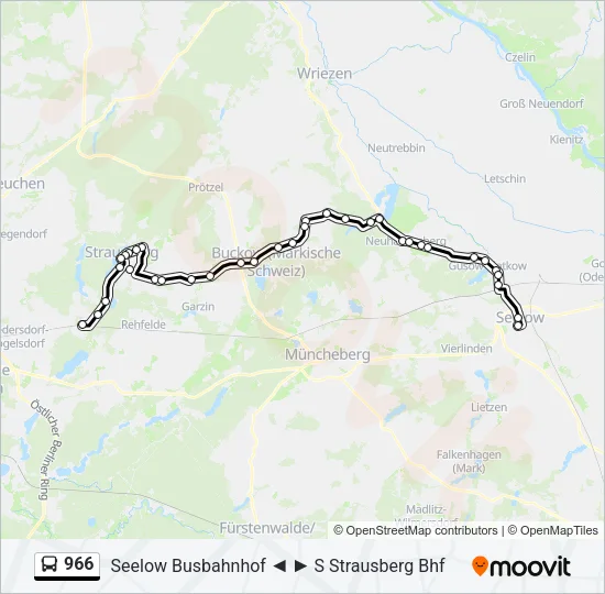 966 Bus Line Map