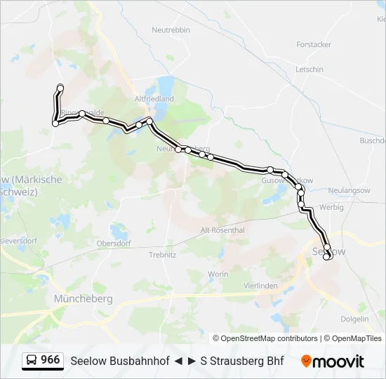 966 Bus Line Map