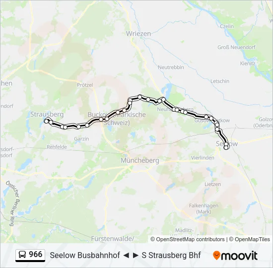 966 Bus Line Map