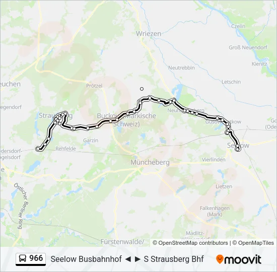 966 Bus Line Map