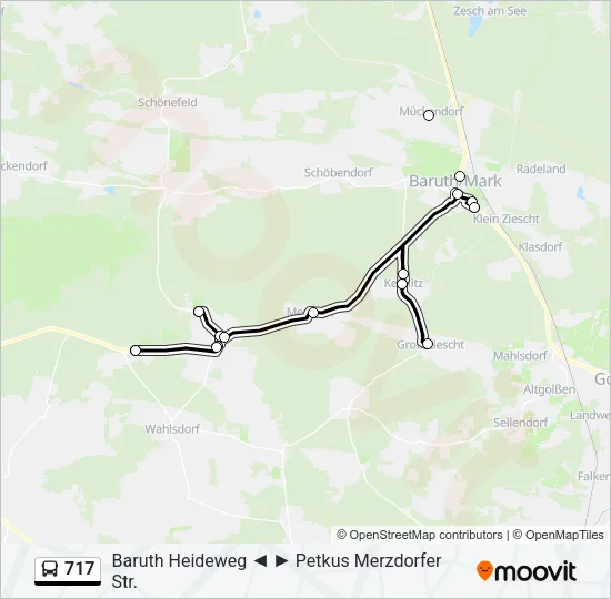 717 Bus Line Map