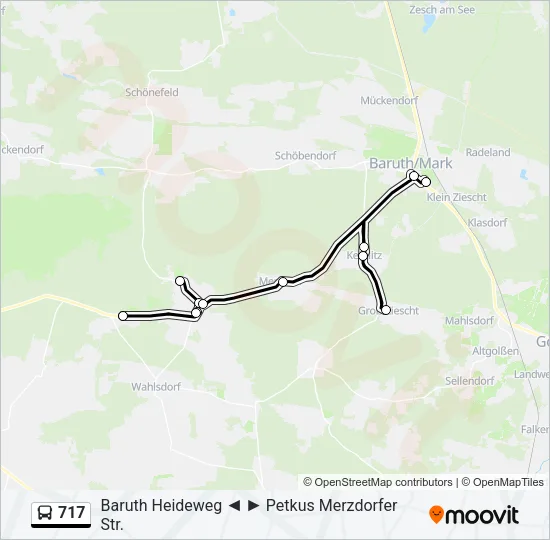 717 Bus Line Map