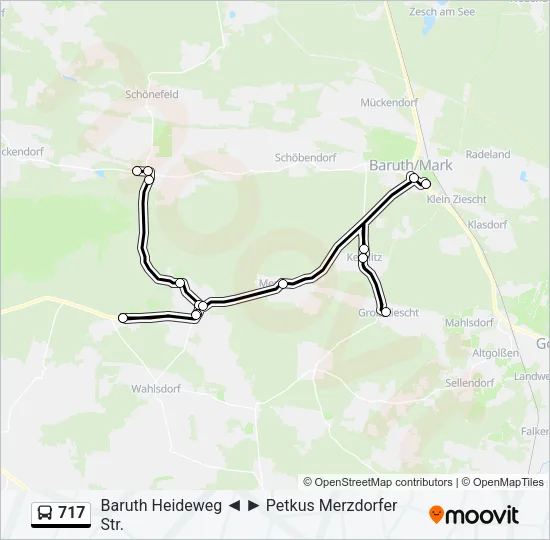717 Bus Line Map