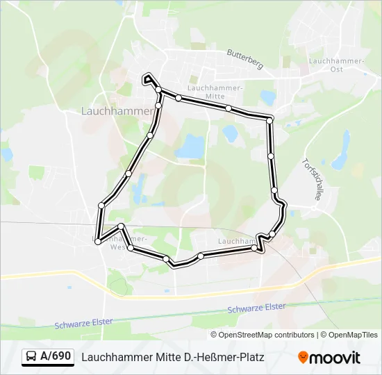 A/690 Bus Line Map