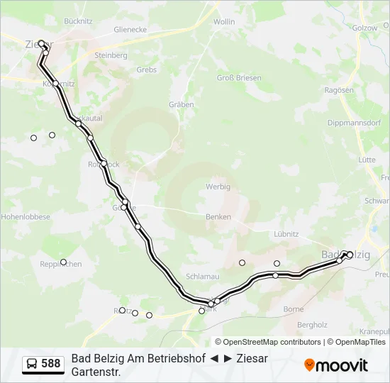 588 Bus Line Map