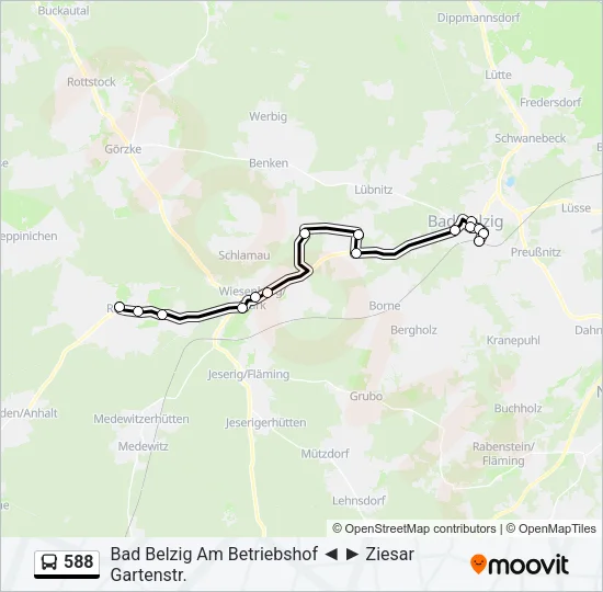588 Bus Line Map
