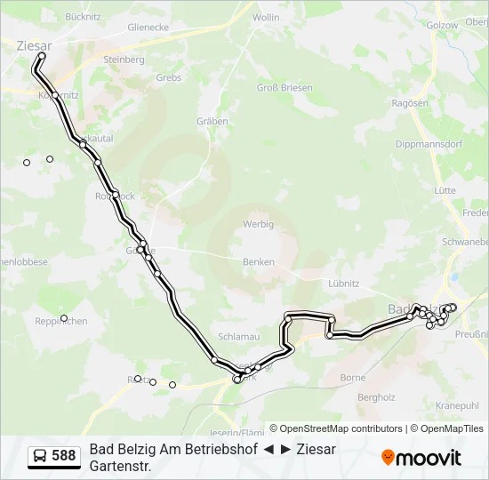 588 Bus Line Map