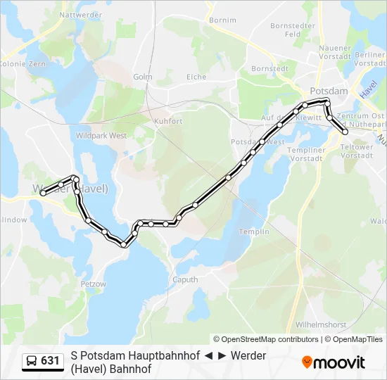 631 Bus Line Map
