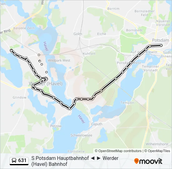 631 Bus Line Map