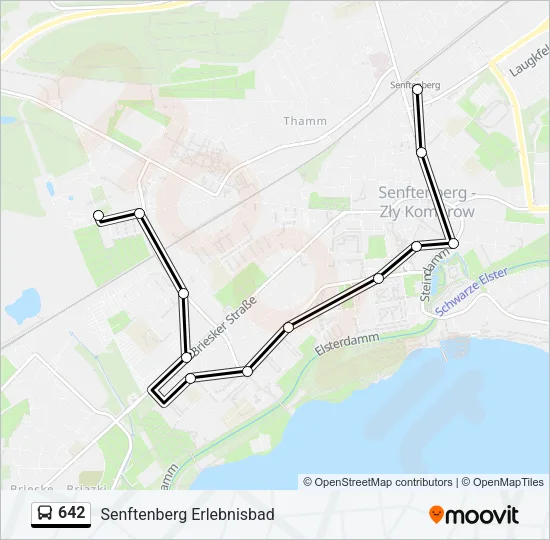 642 Bus Line Map