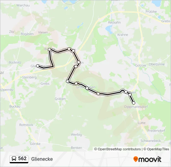 562 Bus Line Map