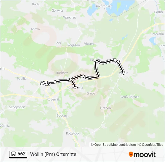 562 Bus Line Map