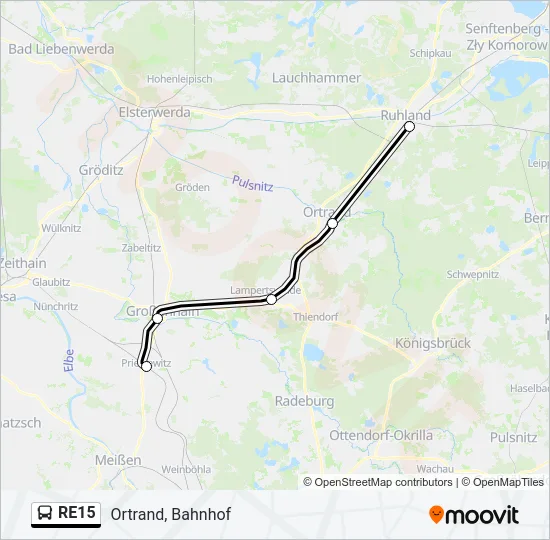 RE15 Bus Line Map