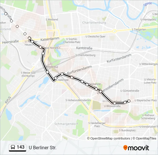 143 Bus Line Map