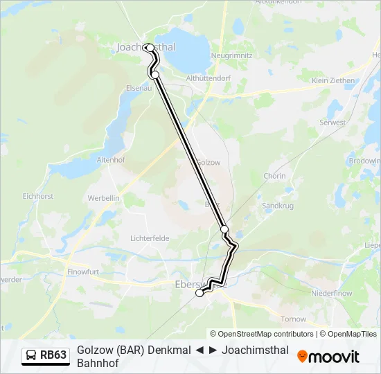 RB63 Bus Line Map