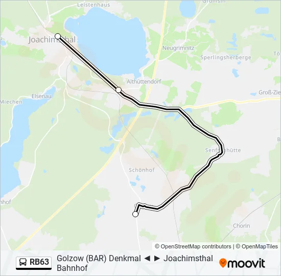 RB63 Bus Line Map