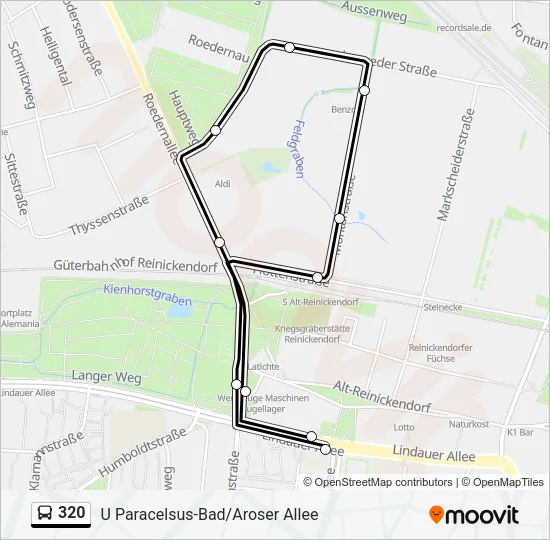 320 Bus Line Map
