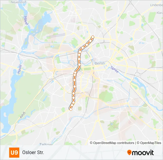 U9 Subway Line Map