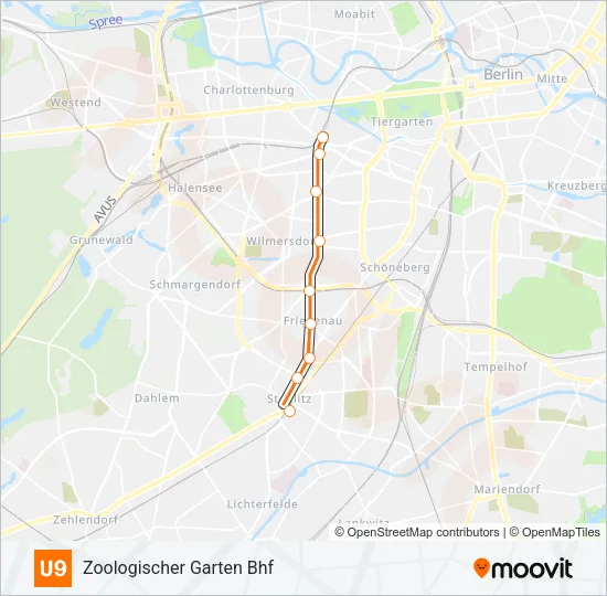 U9 Subway Line Map