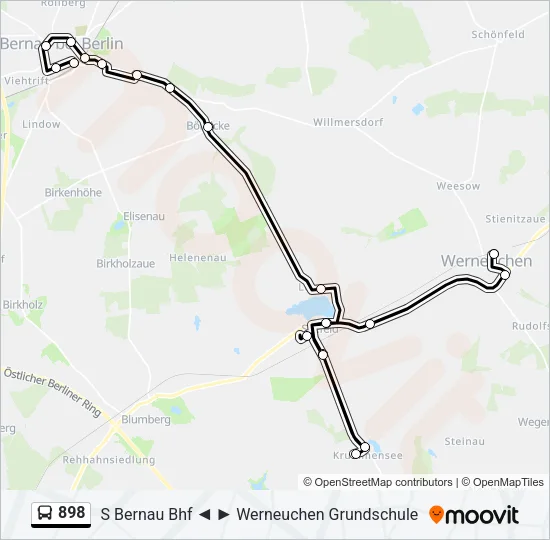 898 Bus Line Map