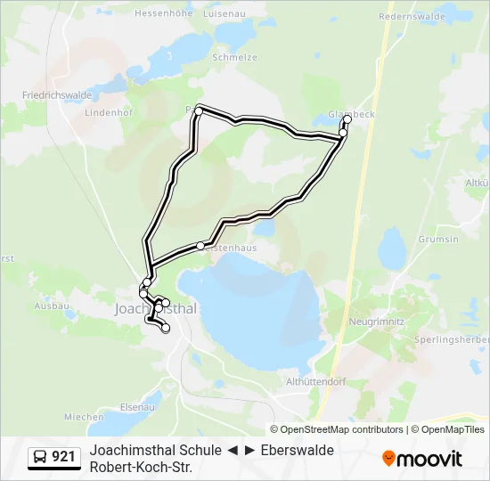 921 Bus Line Map