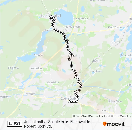 921 Bus Line Map