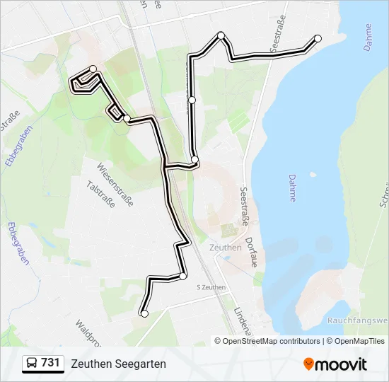 731 Bus Line Map