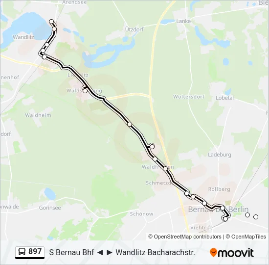 897 Bus Line Map