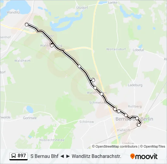 897 Bus Line Map
