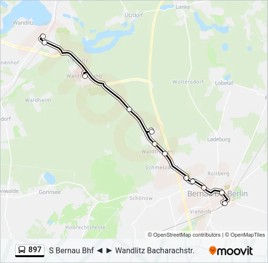 897 Bus Line Map