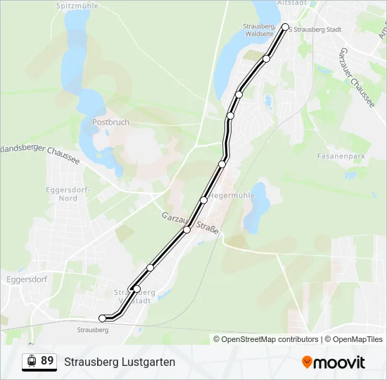 89 Light Rail Line Map