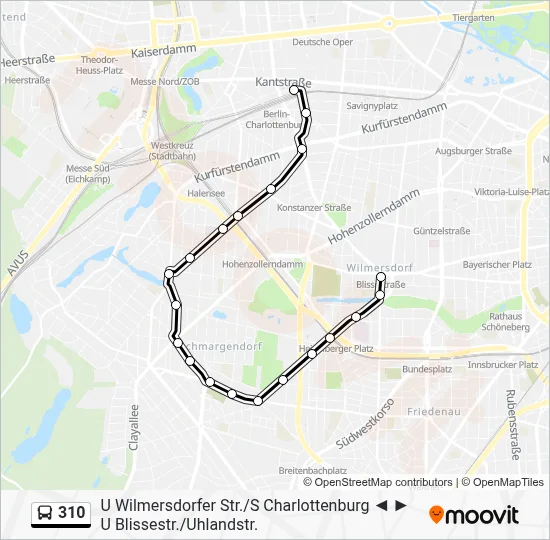 310 Bus Line Map