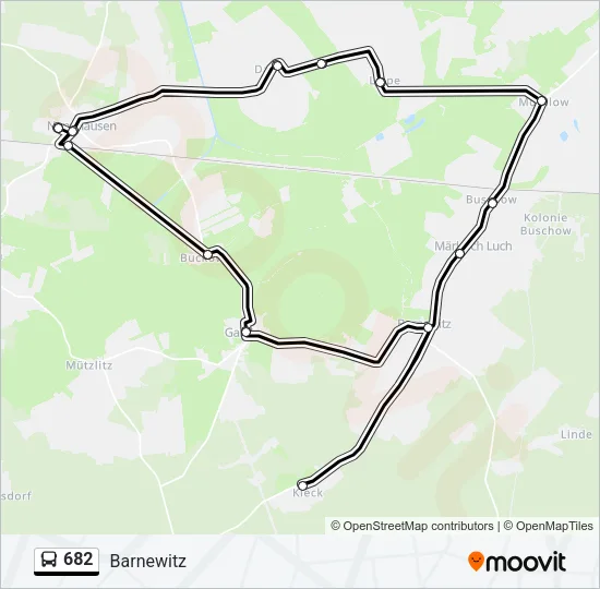 682 Bus Line Map