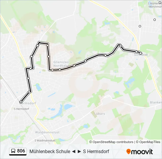 fahrrad s hermsdorf nach mühlenbeck kirche