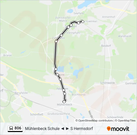 806 Bus Line Map