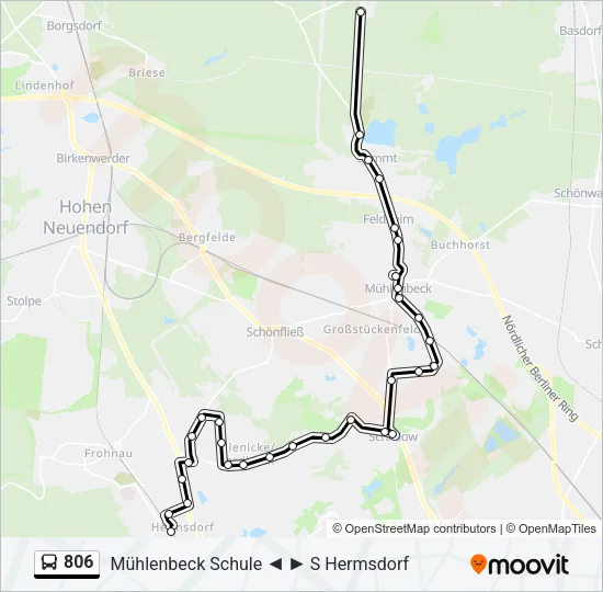 806 Bus Line Map