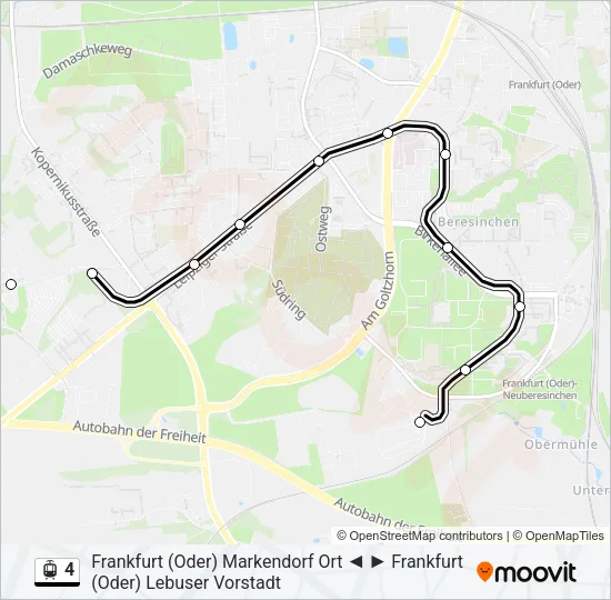 4 Light Rail Line Map
