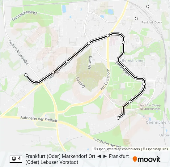 4 Light Rail Line Map