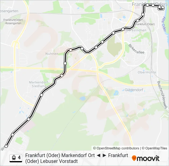 4 Light Rail Line Map
