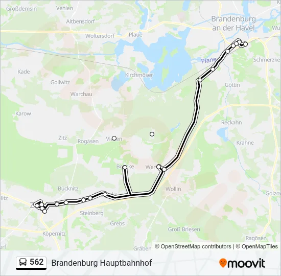 562 Bus Line Map