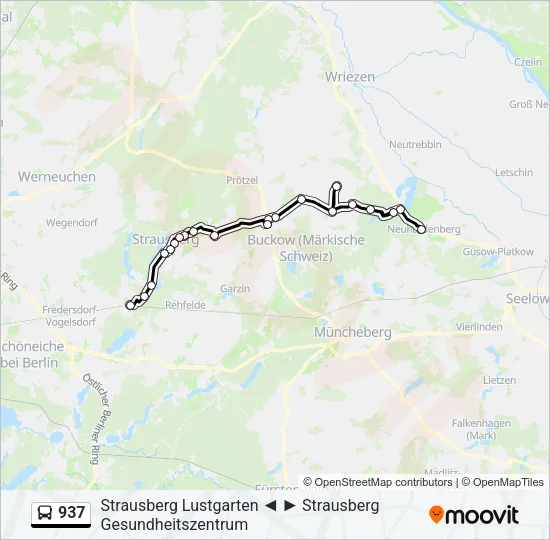 937 Bus Line Map